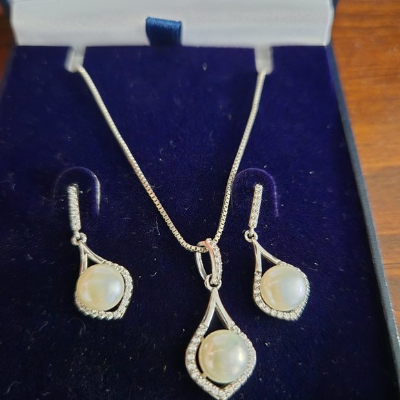 Penninsula Jewellery 925 Silver Wedding set - Picture 2 of 2
